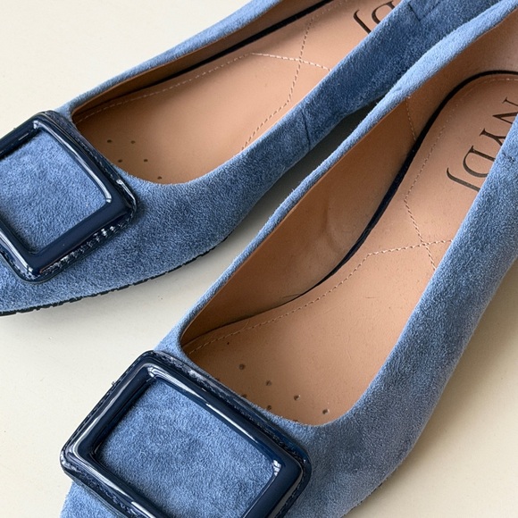NYDJ Blue Suede Flats - Picture 3 of 5